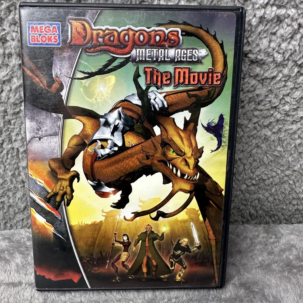 Dragons Metal Ages The Movie DVD 2005 Mega Bloks Animation Fantasy Kids Lionsgat